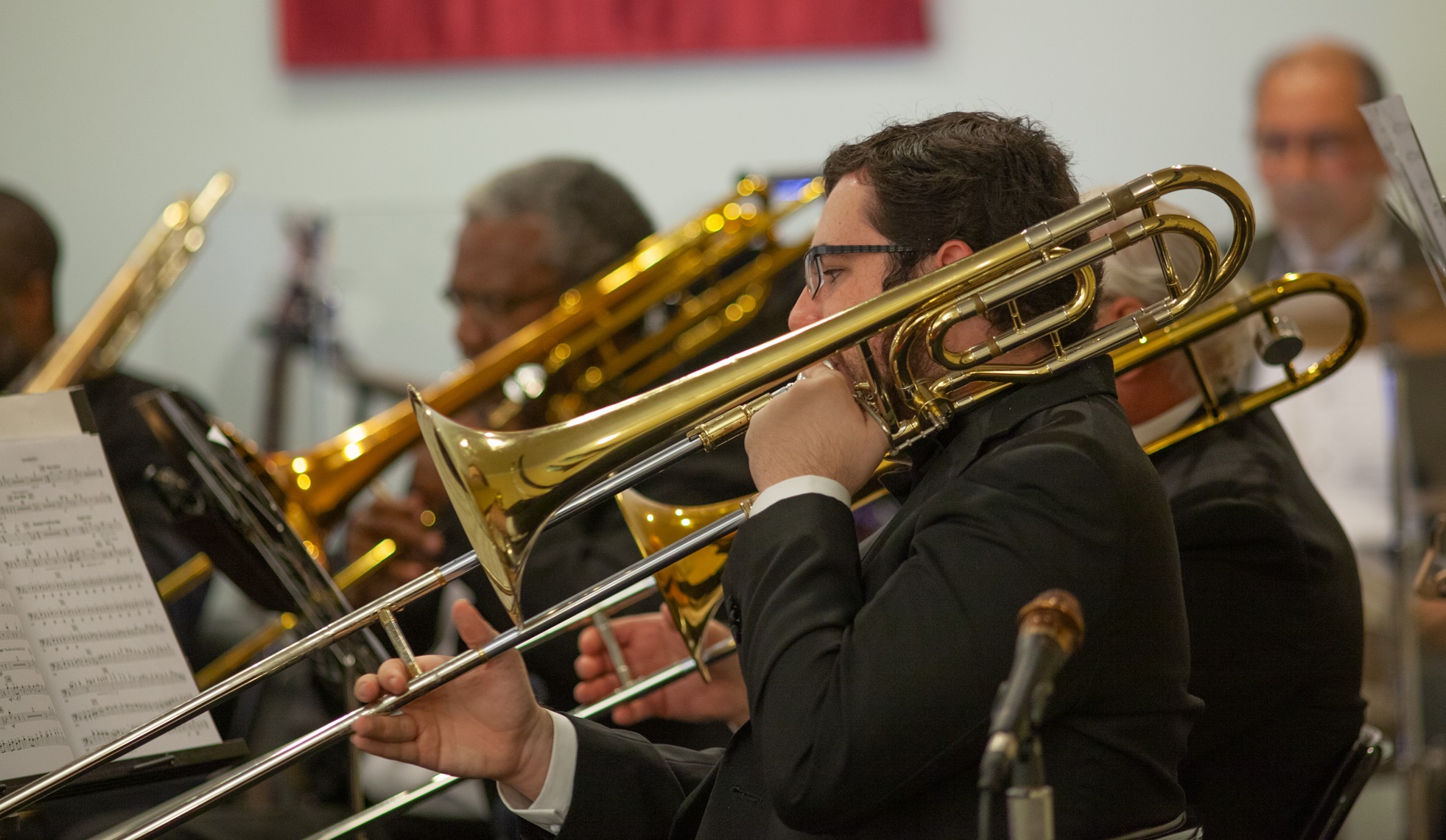 Empire Wind Ensemble trombone section